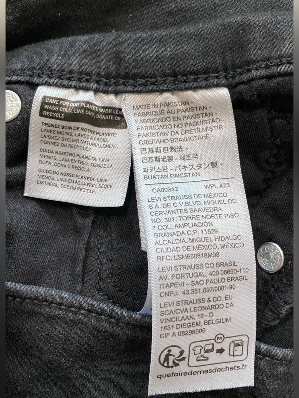 Levi’s 311 shaping skinny Women's Black Slim Fit Jeans - Picture 3 of 10